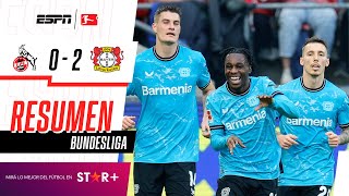 ¡EL LÍDER SE IMPUSO CÓMODO Y LE SACA 10 PUNTOS AL BAYERN! | Colonia 0-2 Leverkusen | RESUMEN
