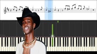 Lil Nas X - Old Town Road (PIANO TUTORIAL) ft. Billy Ray Cyrus