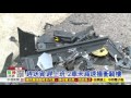 【中視新聞】 閃燈路口未減速 2車互撞衝騎樓1傷20151007