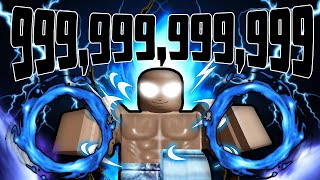 GETTING 999,999,999,999,999,999 POWER IN ROBLOX SUPER POWER LEAGUE