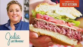 How to Make Best-Ever Juicy Beef Burgers | Julia at Home