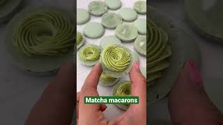 Matcha macarons #馬卡龍 #macaron #matcha