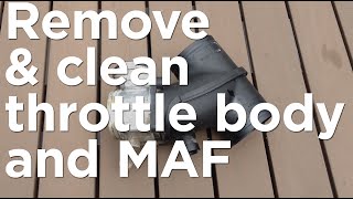 How to clean Boxster 986 Throttle Body and MAF Sensor