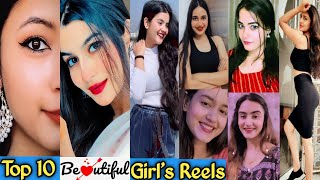 Top 10 Beautiful Girl's Reels❤️|Trending 90's Song Tiktok|Romantic 90's Song|Back to the 90s|Cute