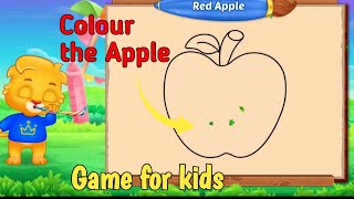Colour the Apple 🍎🍎 kids cartoon game kids cartoon for kids
