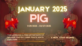 🐷 Pig or Boar Predictions Horoscope Lunar January 2025   #chineseastrology