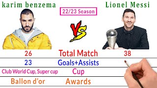 Karim Benzema Vs Lionel Messi 2022/23 - Who Is Better Right Now❓