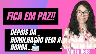 Escute o que o Senhor te ANUNCIA ‼️ Fica em paz pq DEPOIS DA HUMILHAÇÃO VEM A HONRA...Não ignore✍️🏻📖