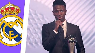 REAL MADRID | Las reacciones de VINICIUS JR tras ganar el premio THE BEST a Mejor Jugador del Año