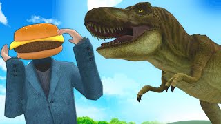 A T-REX ATE OB & IT WAS FUNNY! (Gmod Multiplayer Roleplay)