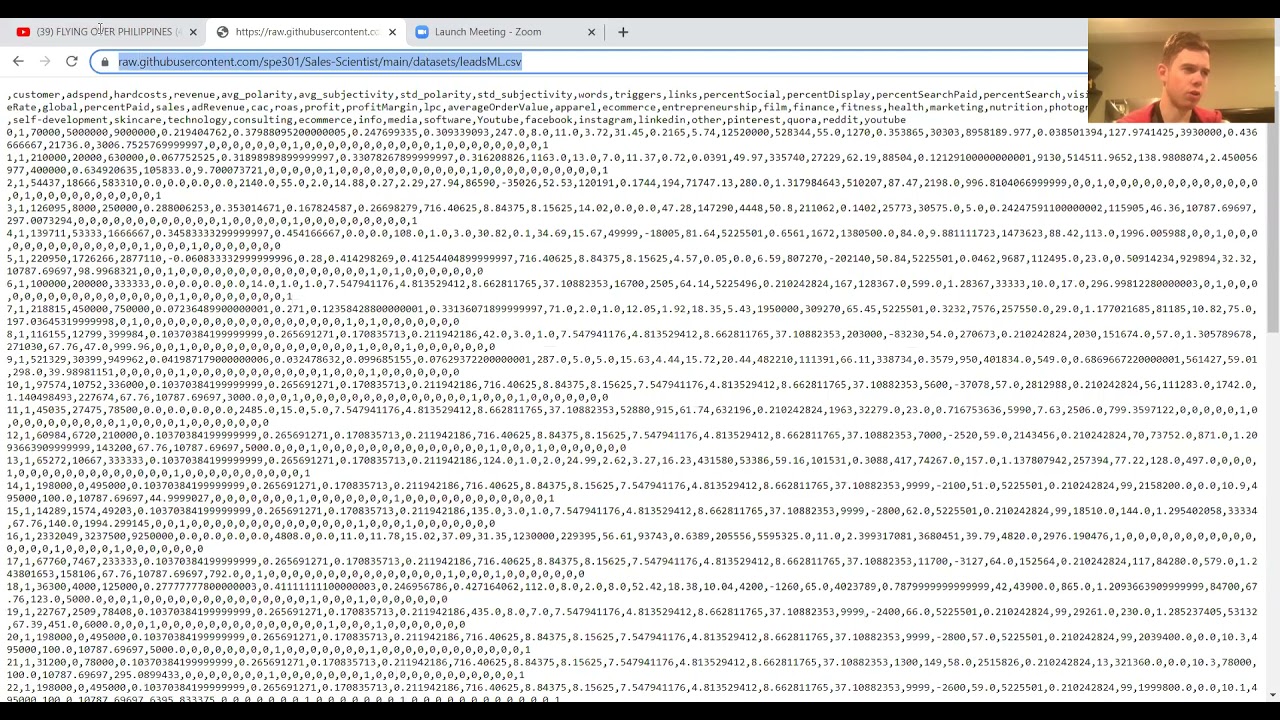 How To Get The Raw Github Url And Load In Your Dataset. - YouTube