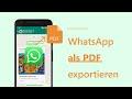 ✡⛳2 Möglichkeiten zum Exportieren von WhatsApp-Chats als PDF und einfach ausdrucken!