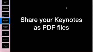 Share your Keynote as a PDF