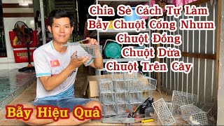 Chia Sẻ Cách Tự Làm Bẫy Chuột Cống Nhum , Chuột Đồng, Chuột Dừa, Chuột Trên Cây,Bẫy Chuột Hiệu Quả