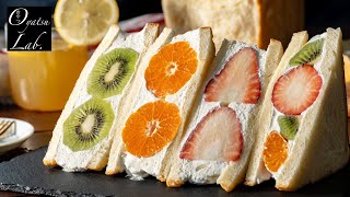 Japanese Fruits Sandwich Recipe | Oyatsu Lab.