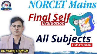 NORCET Mains , Important MCQs Class By Dr. Pankaj Singh Sir