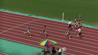 20180609北九州市中学陸上各区大会 中1男子100m決勝（小倉南）