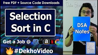Selection Sort Program in C