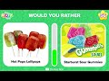 Would You Rather... Spicy VS Sour JUNK FOOD Editions 🌶️🍋