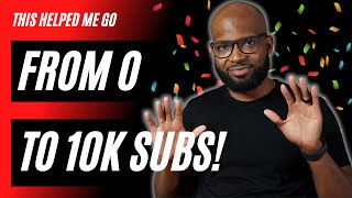 How I Went From 0 to 10,000 Subs  | Youtube Growth Tips For Beginners