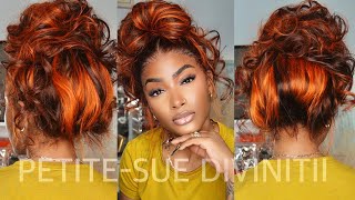 BEST PRE EVERYTHING 360 INVISITRAP LACE  GINGER STREAKED WIG ft. Ashimary  | PETITE-SUE DIVINITII