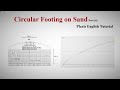 Circular Footing on Sand Part a | PLAXIS Tutorial Lesson 1| English | Geotech with Naqeeb