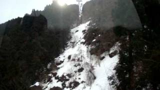 スカイ獅子吼ゴンドラ 上山風景