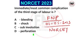 norcet exam preparation I aiims norcet 2023 I aiims norcet questions and answers #15