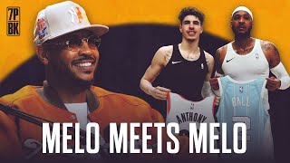 Carmelo Anthony on His First Time Meeting LaMelo Ball and Discussing Who’s the T