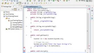 022 Java Program to Encrypt a String