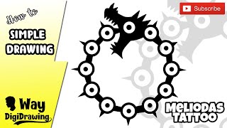 How to Draw Meliodas Tattoo from Nanatsu no Taizai