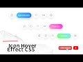 Icon Hover Effects With CSS Text And Gradient Drop Shadow | Icon Hover Effects | Navbar @d-coder1898