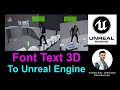 Font Text 3D to Unreal Engine - Full Tutorial - SketchUp