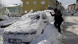 Tufanbeyli 17 Şubat Kar Kış