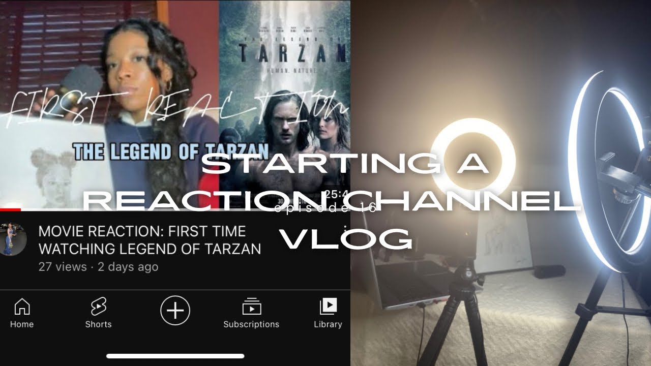 Starting A Reaction Channel Vlog Youtube
