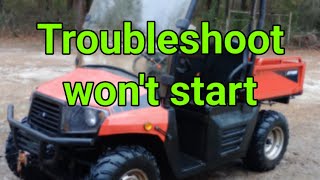 How to troubleshoot a gas engine that wont start ATV side by side Coleman UT400#how to #side by side