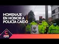 Así fue el homenaje en honor a policía caído en servicio