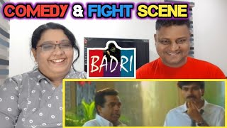 Badri PAWAN KALYAN Entry scene | Badri comedy & fight scene | Brahmanandam, Mallikarjuna | Reaction