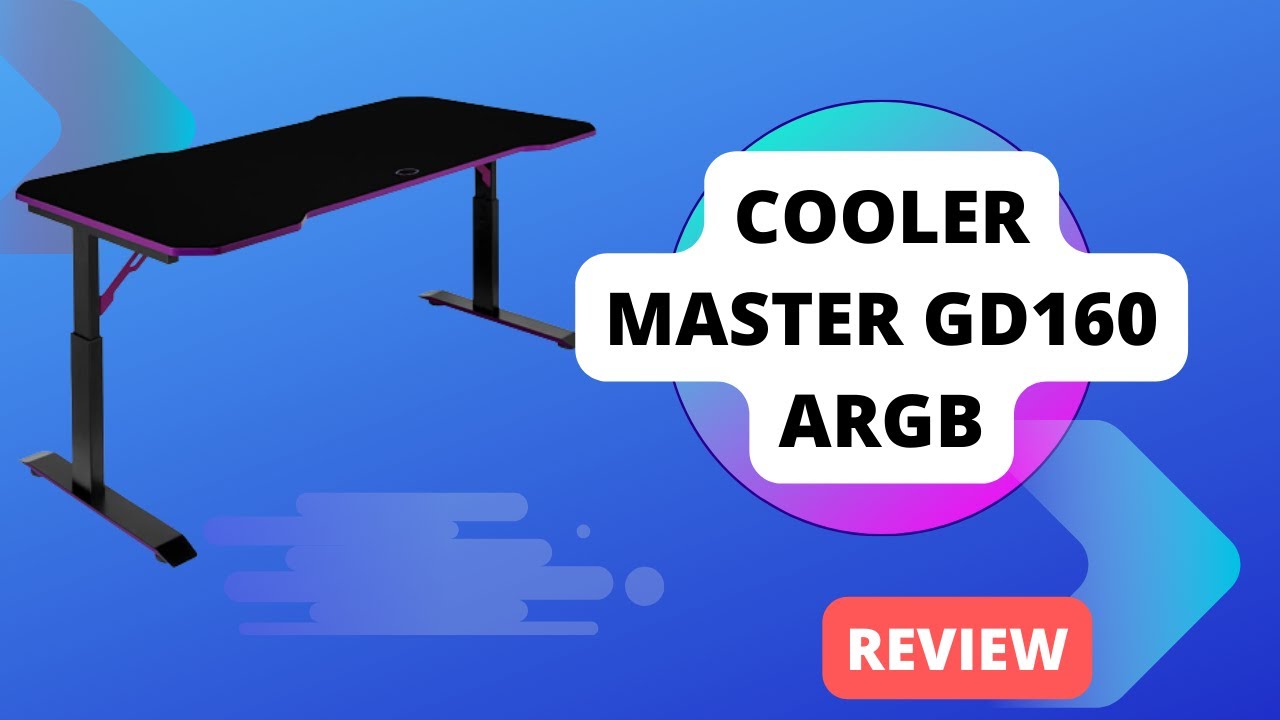 Cooler Master GD160 ARGB Review | PC Gaming Desk - YouTube