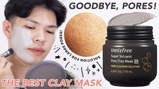 EASY AND EFFECTIVE WAY TO MINIMIZE LARGE PORES! Innisfree Volcanic Pore Clay Mask 2x