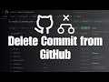 How to delete a commit from GitHub?