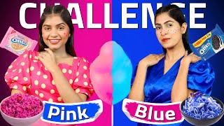 PINK vs BLUE | 24 Hours Single Color Challenge | DIY Queen