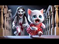 Kitten Home Alone😹 and Scary Female Ghost!👻#cat #ai #catlover #catvideos #cutecat #aicat