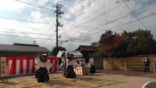 2021.11.02伊勢大神楽講社加藤菊太夫社中@小川氏庭園オープニングセレモニー