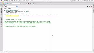 6.7 (Part 1) Random Number File Writer - Python