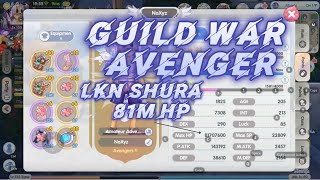 RoX GvG Guild Avenger 191024 - Unstoppable New Tank Build + Avenger’s War Strategy!  - SHURA LKN POV