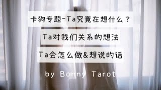 【Bonny Tarot】卡狗专题--Ta对我们关系的真实看法，如何看待我们的关系？接下来会有所行动吗？Ta有什么话想对我说？关系不限timeless | 大众占卜 |塔罗占卜