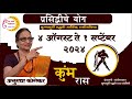 कुंभ राशी : ऑगस्ट 2024 मासिक राशिफळ | Aquarius in Marathi | Kumbh Rashifal | Marathi Jyotish