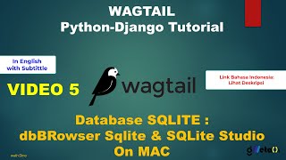 Vid.5 WAGTAIL Python-Django Tutorial - SQLite on MAC