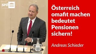 Österreich omafit machen bedeutet Pensionen sichern! - Andreas Schieder